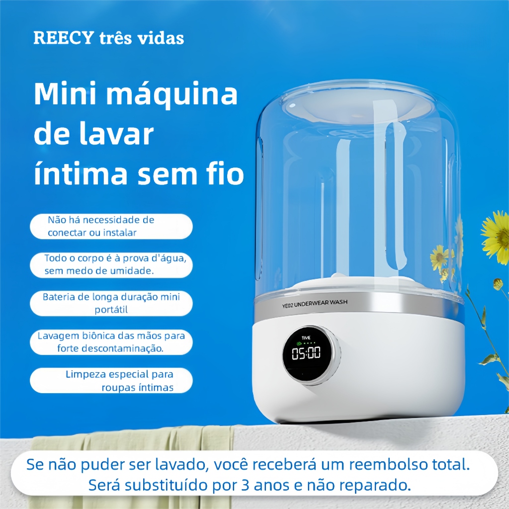 2025 recarregável portátil Mini máquina de lavar roupa interior-máquina de lavar meias pequenas