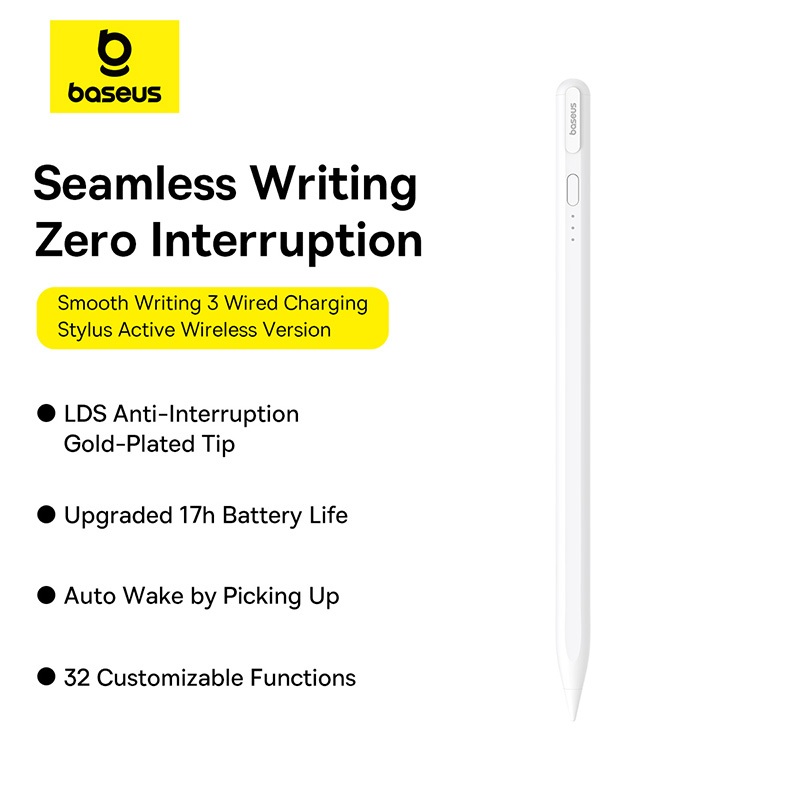 Baseus Escrita Suave 3 Caneta De Carregamento Com Fio 17h Capacidade Estendida Da Bateria Rejeição Palma Para Pad pro Mi em Oferta na Shopee