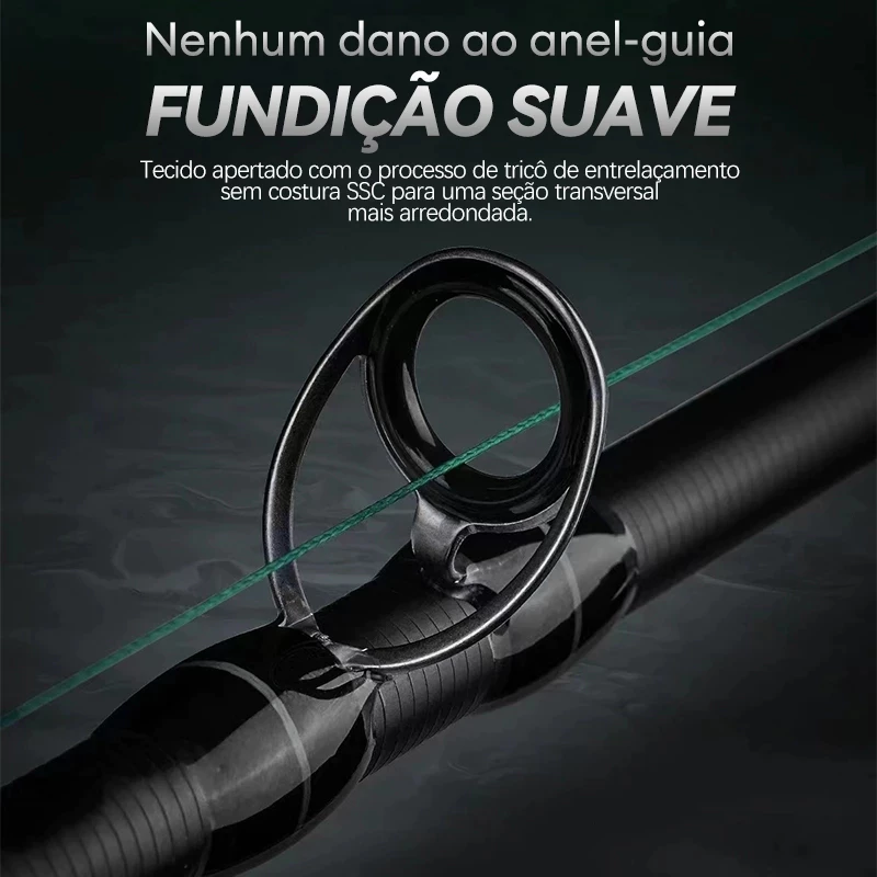 Kit de Luxo para Pesca com Vara 1,8m, Carretel Giratório e 35 Iscas — foto 8