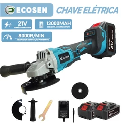 21V Esmerilhadeira Lixadeira Angular 4 1/2" 8000RPM sem fio