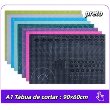 Base de Corte A1/A2/A3 90x60cm Dupla Face para Patchwork Artesanato Costura