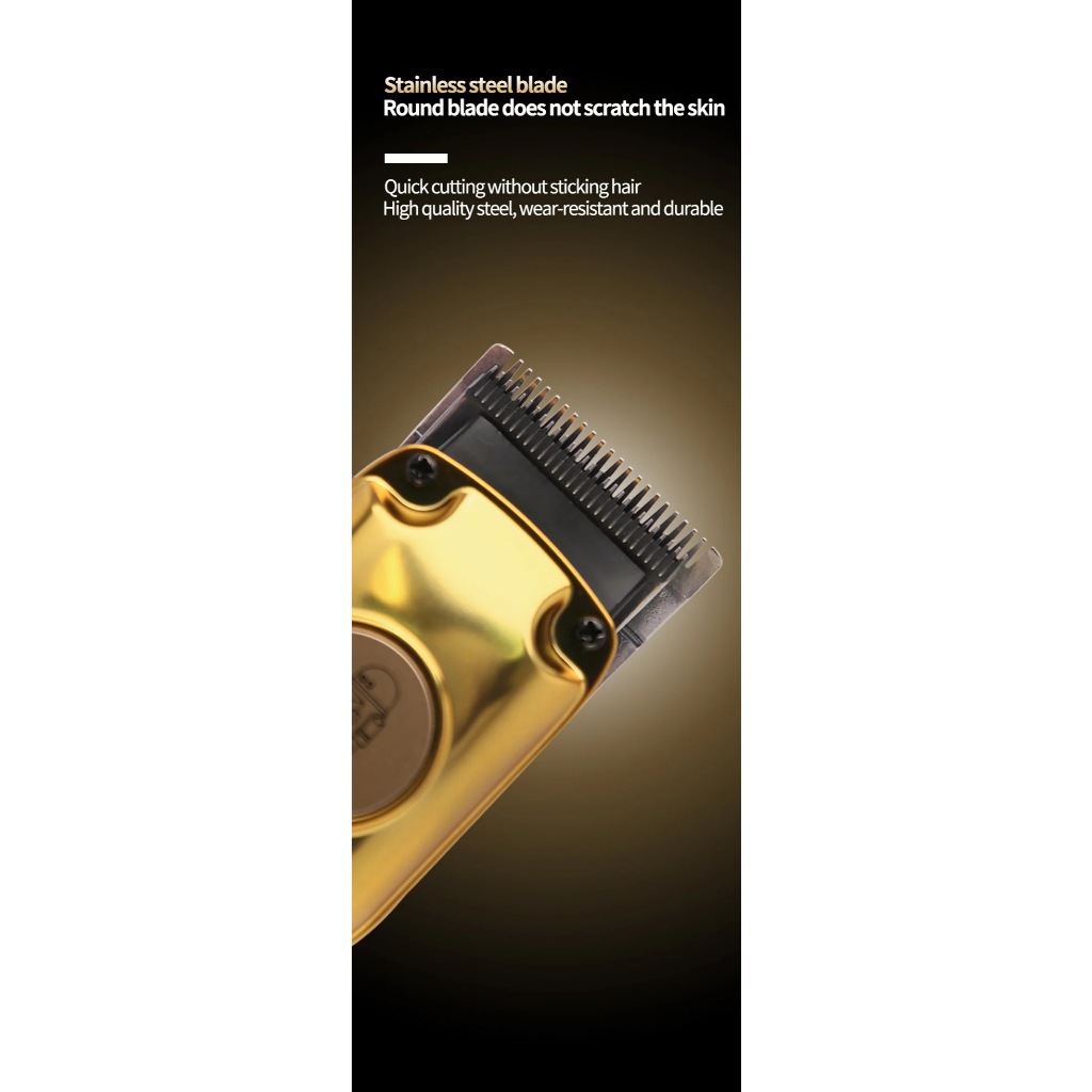 Kemei Máquina De Cortar Cabelo Profissional , Aparador De Elétrico Sem Fio Com Display LCD , Corte Recarregável Por USB — imagem 2 de 2