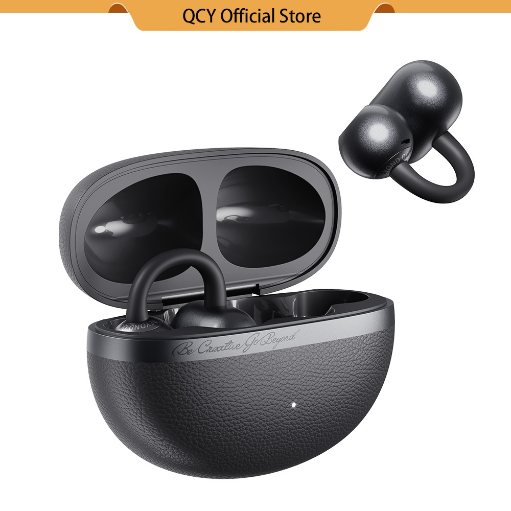 QCY Crossky C50 Clip-On Fones De Ouvido Sem Fio Aberto Bluetooth 6.0 Graves Potentes 35 Horas