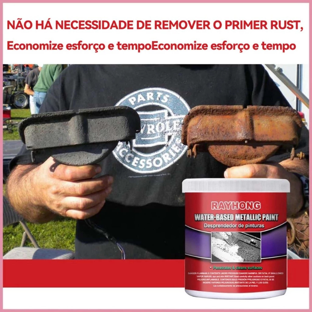 Chibel 300ml Tinta De Ferrugem, Pasta Removedor PimerA Base De Agua, Protecao Corosao Prova Para Carro Soprad