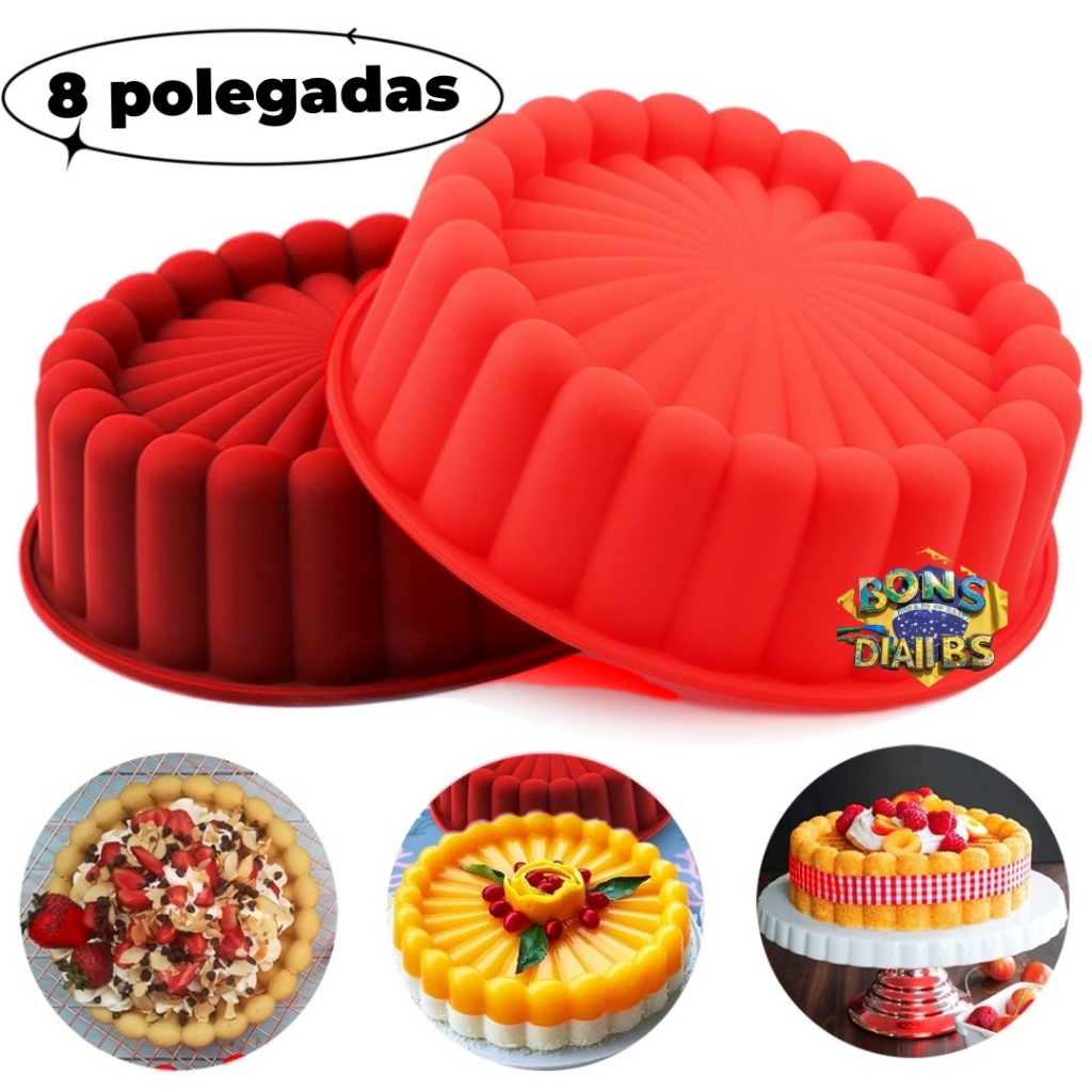 Formas de Silicone para Air Fryer Forno Freezer Microondas Assadeira ideal Bolo Pães e Doces em Oferta na Shopee