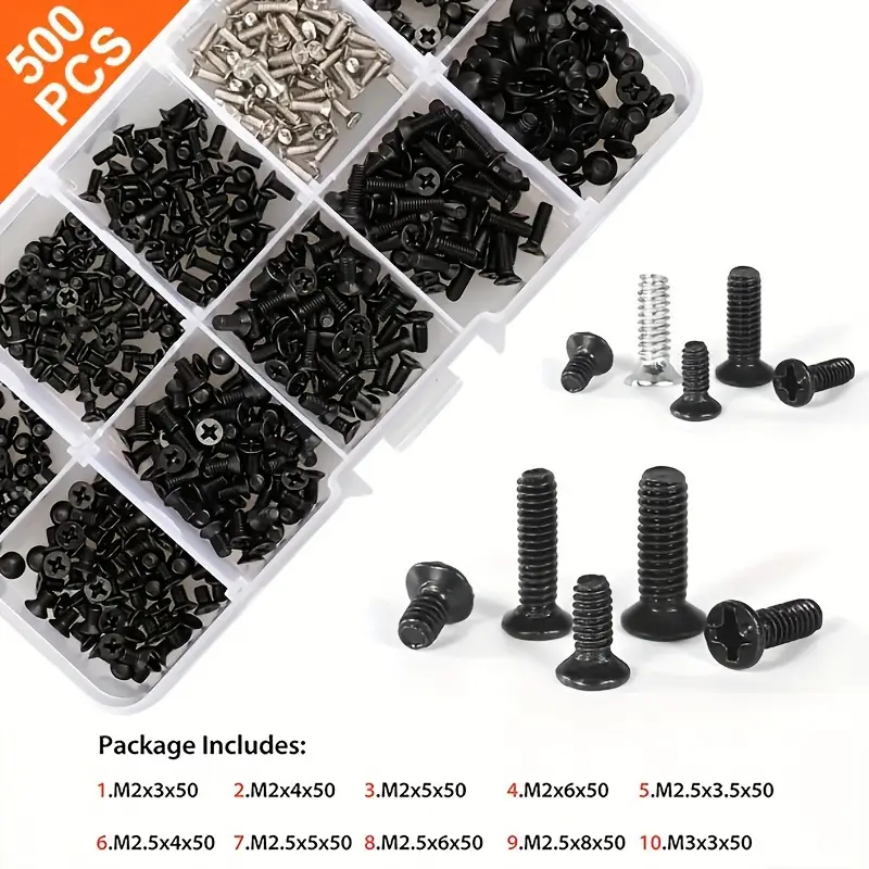 Kit de parafusos para Notebook | 500 peças
