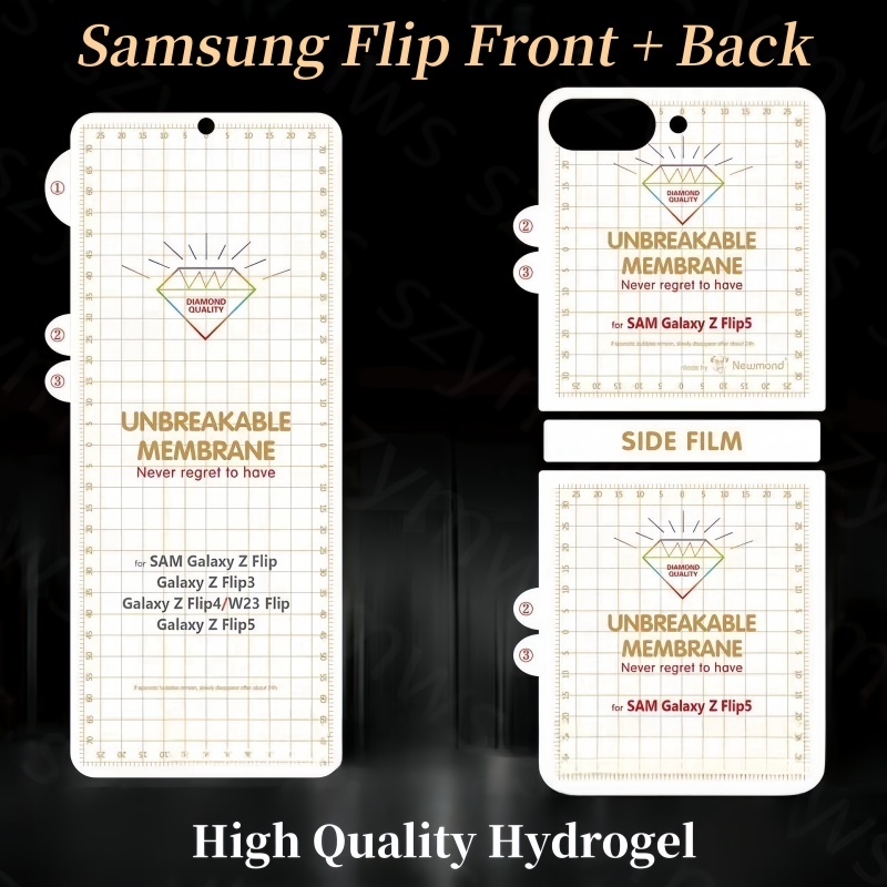 Filme De Hidrogel De Alta Qualidade Para Samsung Galaxy Z Flip 8 7 6 5 4 Capa Co
