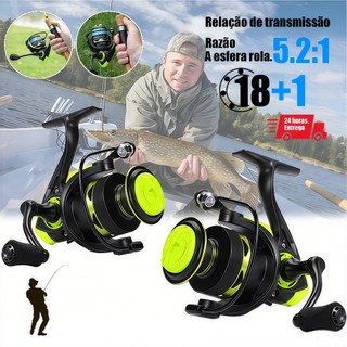 Molinete De Pesca De Metal EVA Max Arraste 10kg Cana Em Água Salgada