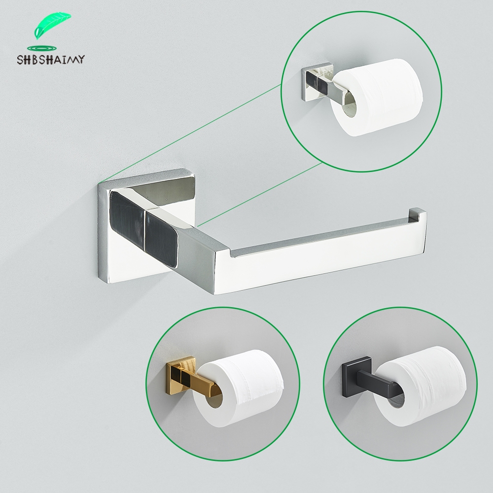 Prata Suporte De Porta De Papel Higiênico Com Acessórios De Banheiro De Pregos De Aço Inoxidável em Oferta na Shopee