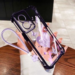 Capa Para Motorola Moto G56 G86 Edge 50 60 Fusion 5G 60S 60 Stylus 5G Caso de borboleta com corda em Oferta na Shopee