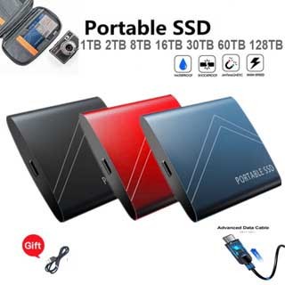 Portable SSD 1TB 2TB 8TB 16TB 30TB 60TB 128TB USB 3.1 High-speed Mobile Solid State Drive Type-C External Hard Disk Stor
