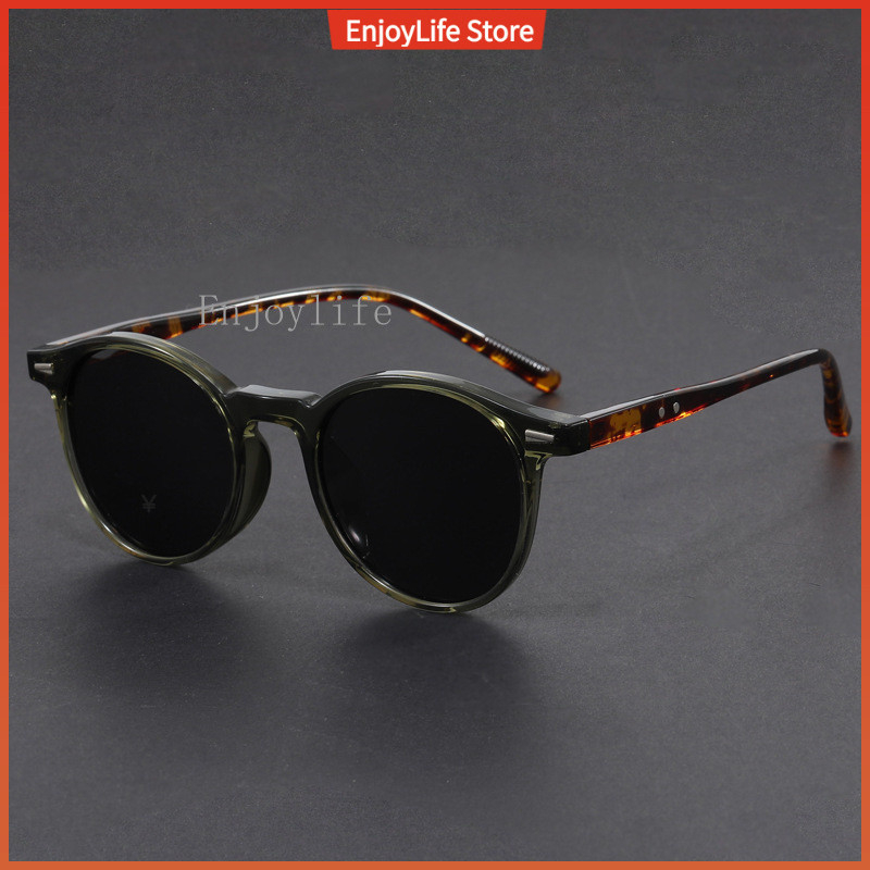 Óculos de Sol Redondos Ultraleves para Homens e Mulheres, Condução, Pesca, UV, Moda Polarizados em Oferta na Shopee