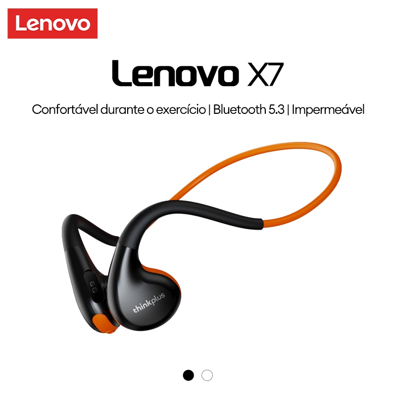 Lenovo X7 Condução Óssea Sem Fio Bluetooth Fone De Ouvido Inteligente Redução Ruído HD Chamada Estéreo Som Surround