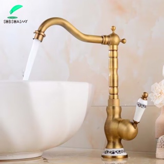 Torneira Cozinha Gourmet/Torneira Banheiro Quente/Fria Controle Duplo Retrô Bronze Gourmet pia em Oferta na Shopee