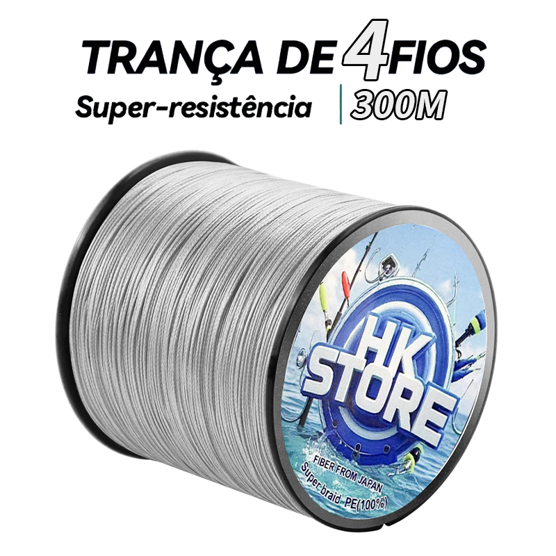 Linha De Pesca Trançada 500M/300M , Multifilamento De 4 Fios Para De Carpa/Japonês/Pe em Oferta na Shopee