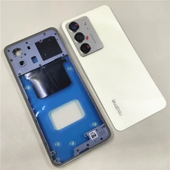 Para Realme C75 Telefone Habitação Quadro Médio + Bateria Capa Traseira Caso Painel Com Substituição Lente Da Câmera