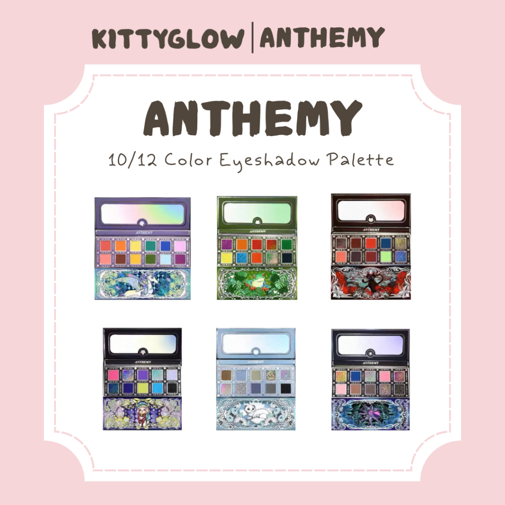 Paleta De Sombras ANTHEMY 10/12 Cores em Oferta na Shopee