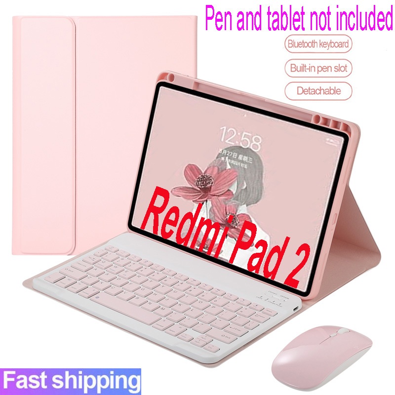 Capa Com Teclado Para xiaomi Redmi pad 2 11'2025 Magnético Destacável Sem Fio Bluetooth Mouse Invólucro