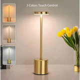 Luminária de mesa touch com LED de 3 tons