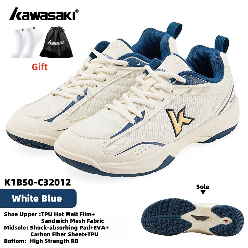 Sapatos De Badminton Kawasaki Pickleball A3308 E C2014 C32012 Treinamento Profissional Feminino Masculino Antiderrapante em Oferta na Shopee
