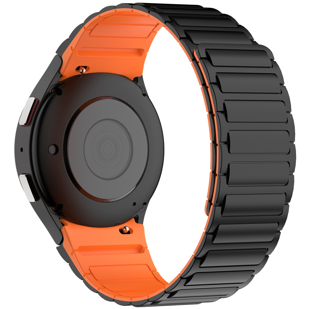 Pulseira De Silicone De Cor Dupla , Acessórios Para Galaxy Watch 7 FE 6 5 Pro 4 45mm 44mm 40mm Classic 47mm 43mm 46mm