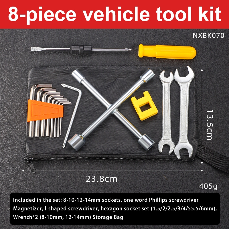 Soquete/Chave De Fenda , Kit De Ferramentas De Reparo De Veículos Elétricos Portáteis Multifuncionais , Conjunto Manuais