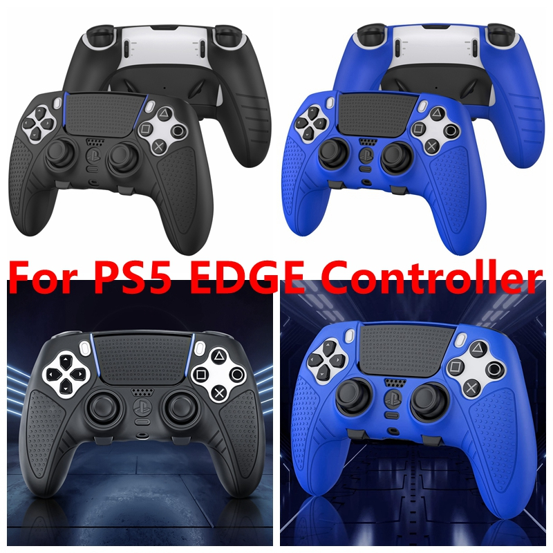 Capa De Silicone Antiderrapante De Edição Cravejada Compatível Com Sony Playstation 5 DualSense Edge Controller Pele Pro