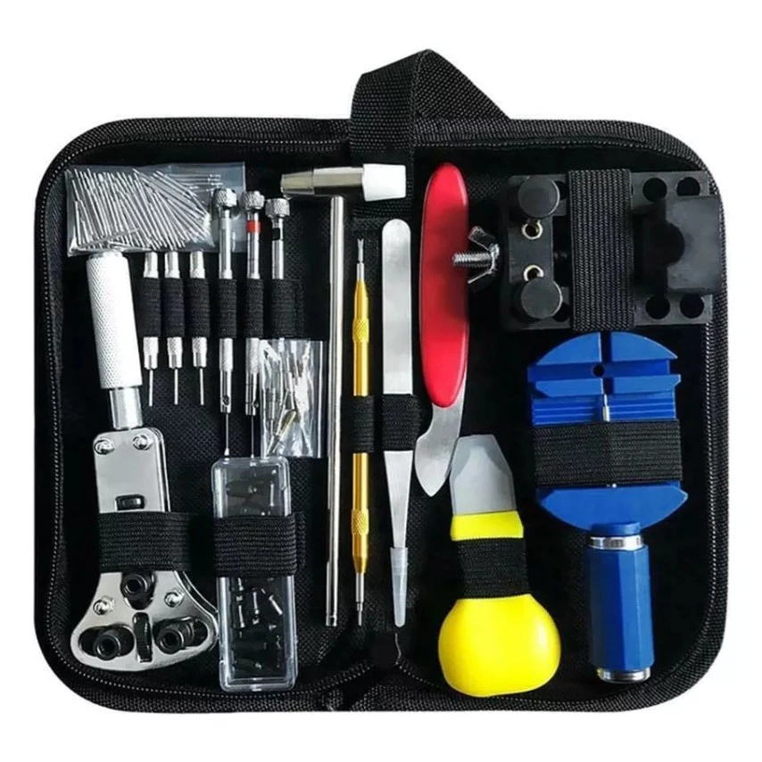Conjunto de ferramentas de reparo de relógio de 147 peças, conjunto de ferramentas de reparo de relógio, Kit de reparo d