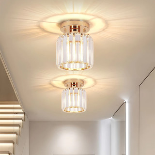 110V-220V Lâmpada Led Moderna Para Corredor Com LumináRia De Teto De Cristal Para Corredor, Varanda 3 Cores