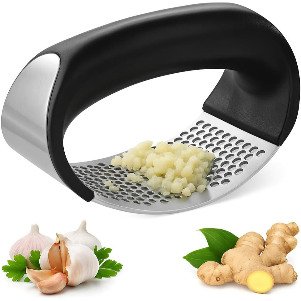 Espremedor De Alho Em Aço Inox Profissional Amassador Manual Premium [ENVIO RÁPIDO]