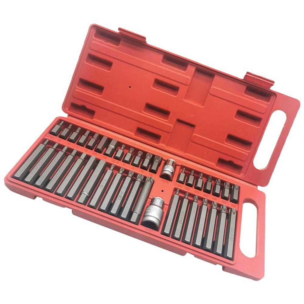 Kit Com 40 Peças De Ferramentas 40 Peças Bit Torx Allen Multidentado Aço carbono De Alta Qualidade TU-58247