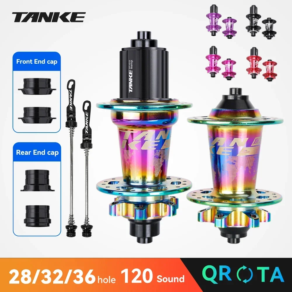 Cubos De Bicicleta TANKE , Cubo De 120 Cliques 6 Rolamento MTB Dianteiro Traseiro 28 32 36 Furos Freio A Disco De Montan