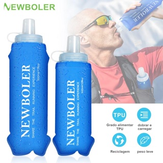 NEWBOLER 300ml 500ml Frasco Macio TPU Silicone Dobrável Garrafa De Água Esportes Ao Ar Livre Viagem Correndo Ciclismo Po em Oferta na Shopee