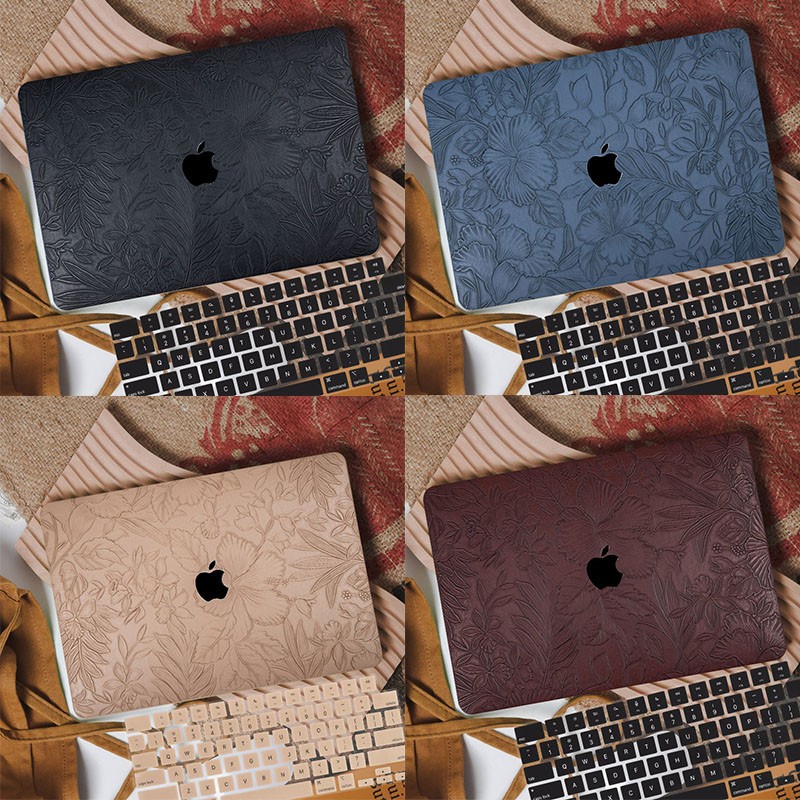 Embossed case for MacBook Air M4 A3240 A3241 13.6 M2 M3 A2681 Pro 13 14inch A2338 A2442 A3112 2020 Air M1 A2337/A1932