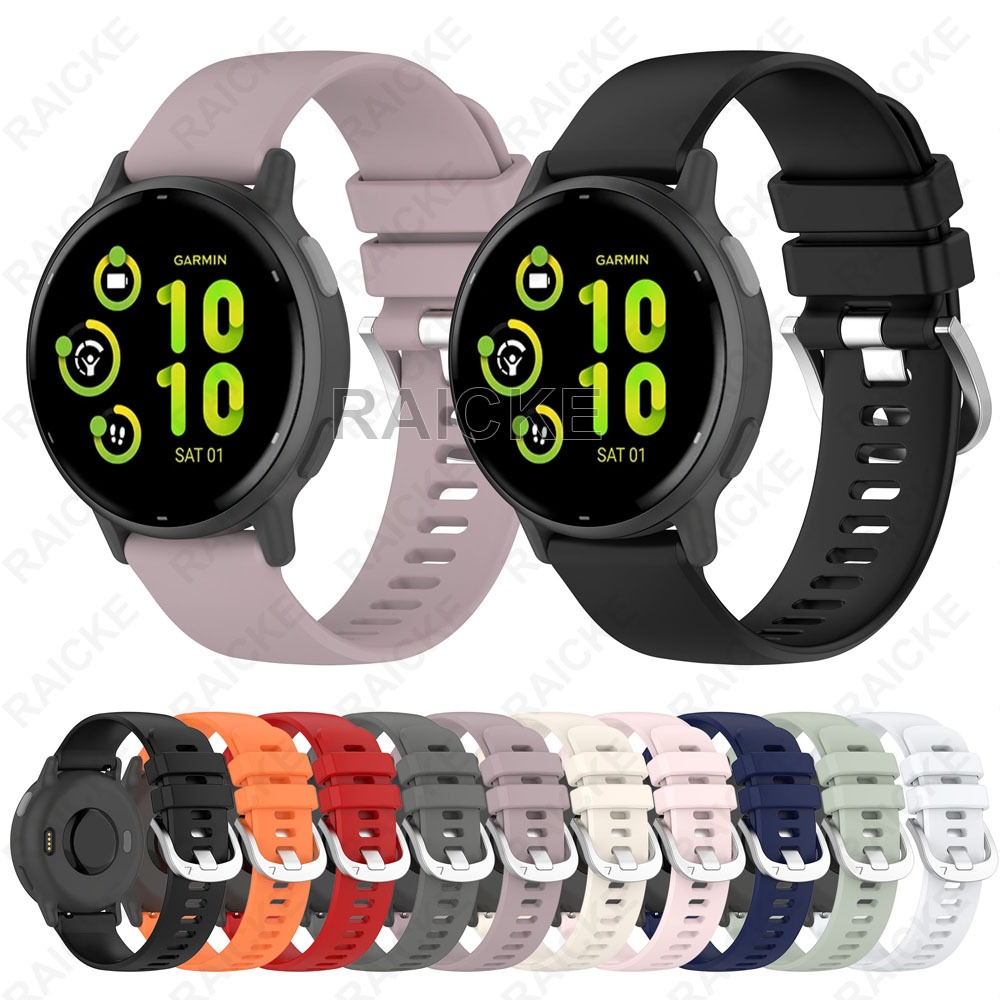 Cintura de silicone esportiva para Garmin Vivoactive 5 6 3 Music / Forerunner 570 42mm /55 /165 /245 /645 /158/168/S50