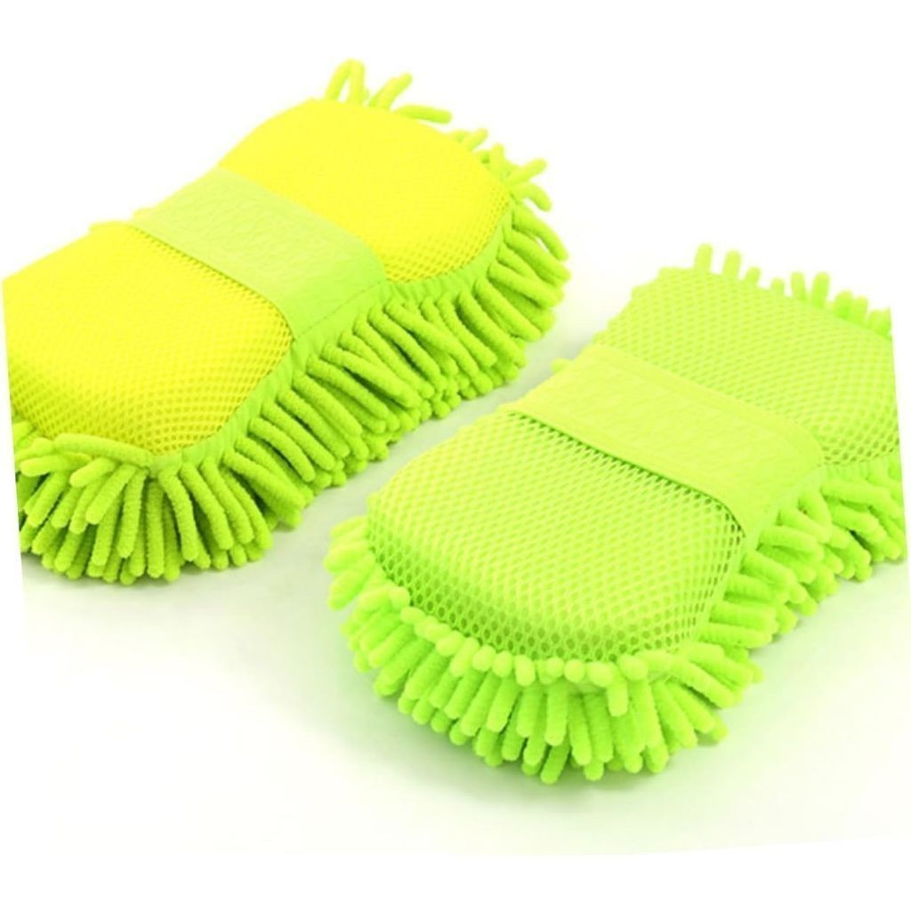 Esponja de Limpeza para Carro, 22x10,5x5,5cm, Luva de Limpeza de Microfibra