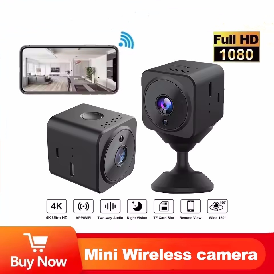 1080P HD Wifi Mini Câmera Inteligente Sem Fio Vigilância Interfone Monitoramento Em Tempo Real Casa Dois Sentidos Webcam