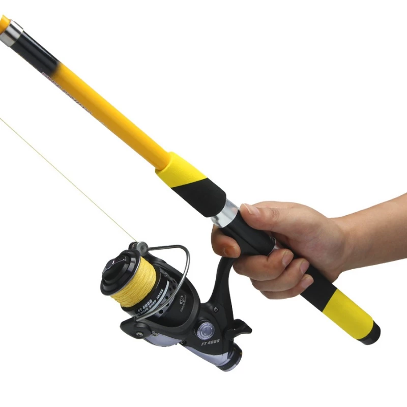 Kit de Luxo para Pesca com Vara 1,8m, Carretel Giratório e 35 Iscas — foto 2