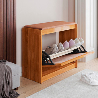 Organizador de armário de sapatos estilo Retro Clamshell sapato armário fezes dobrável fazer