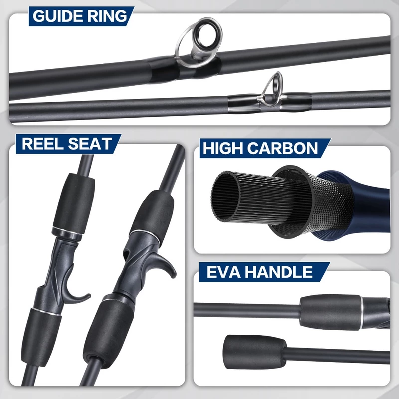 Conjunto Sougayilang de Carretilha Baitcasting 7.2:1 — foto 4