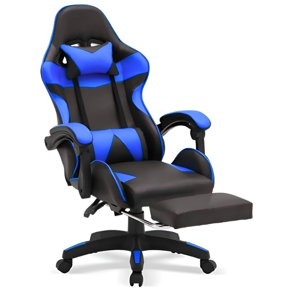 Cadeira Ergonômica para Escritório e Games com Apoio para Pés — Conforto Total