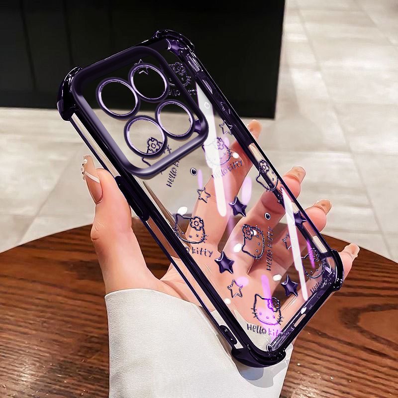 YBD Anti Queda Quatro Cantos Para Motorola Moto G56 G86 Edge 60 70 Fusion 60S E15 G05 Capa De Telefone Transparente Oca em Oferta na Shopee