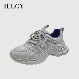 IELGY Sapatos De Papai Para Meninas Estudantes De Verão Tênis De Plataforma Coreano De Malha Respirável em Oferta na Shopee