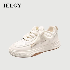 IELGY Sapatos Brancos Populares , Calçados Esportivos Casuais Versáteis De Sola Grossa Para Mulheres