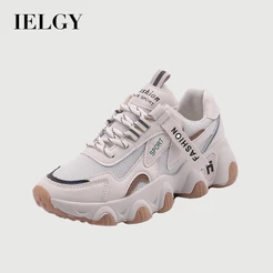 IELGY Moda Feminina Clássico Respirável Estilo Coreano Tênis De Sola Grossa