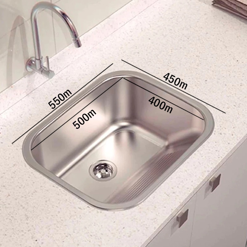 tanque inox 44*44/55*45cm escovado c/ valvula e sifao Aplicação cozinha e varanda e banheiro em Oferta na Shopee