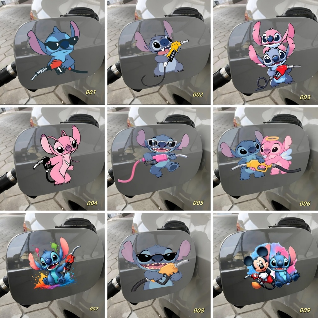 Adesivo personalizado para tampa de tanque de combustível de carro - Decalque de vinil com design de desenho animado