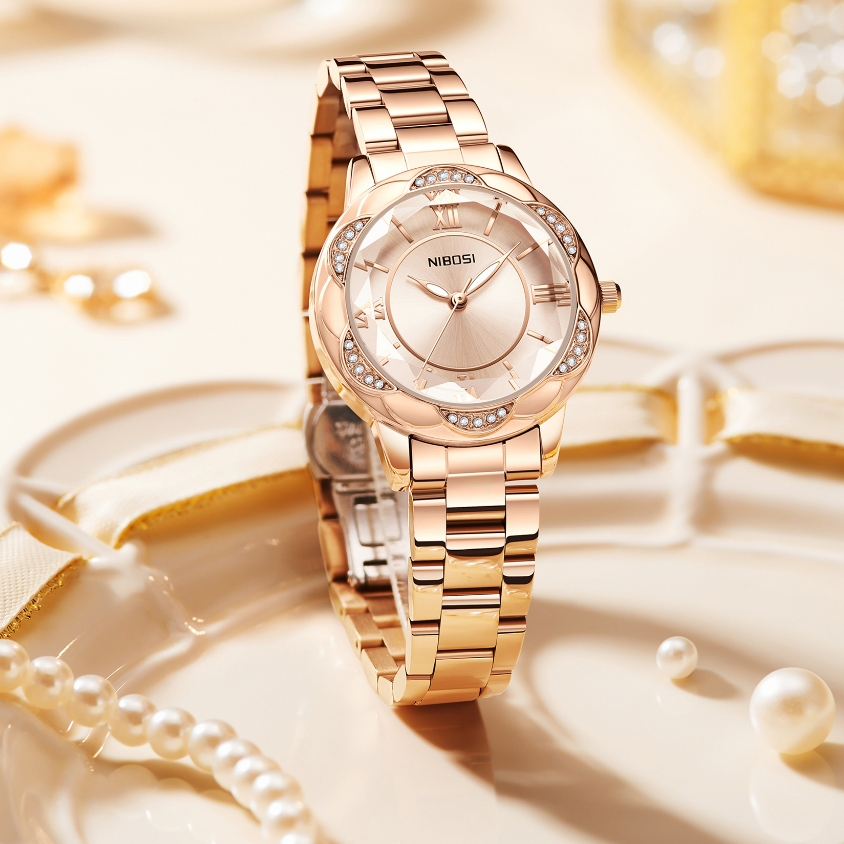 Relógio Feminino De Luxo NIBOSI Elegante , Moderno , À Prova D'água E Simples em Oferta na Shopee