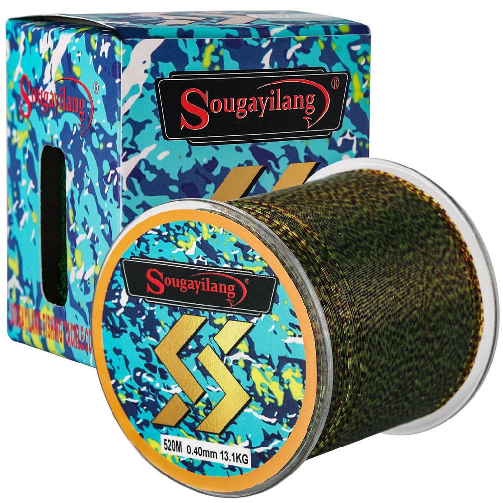 Linha De Pesca Trançada Sougayilang 520M [Super Forte + Baixa Visibilidade] Carpa Camuflada Durável