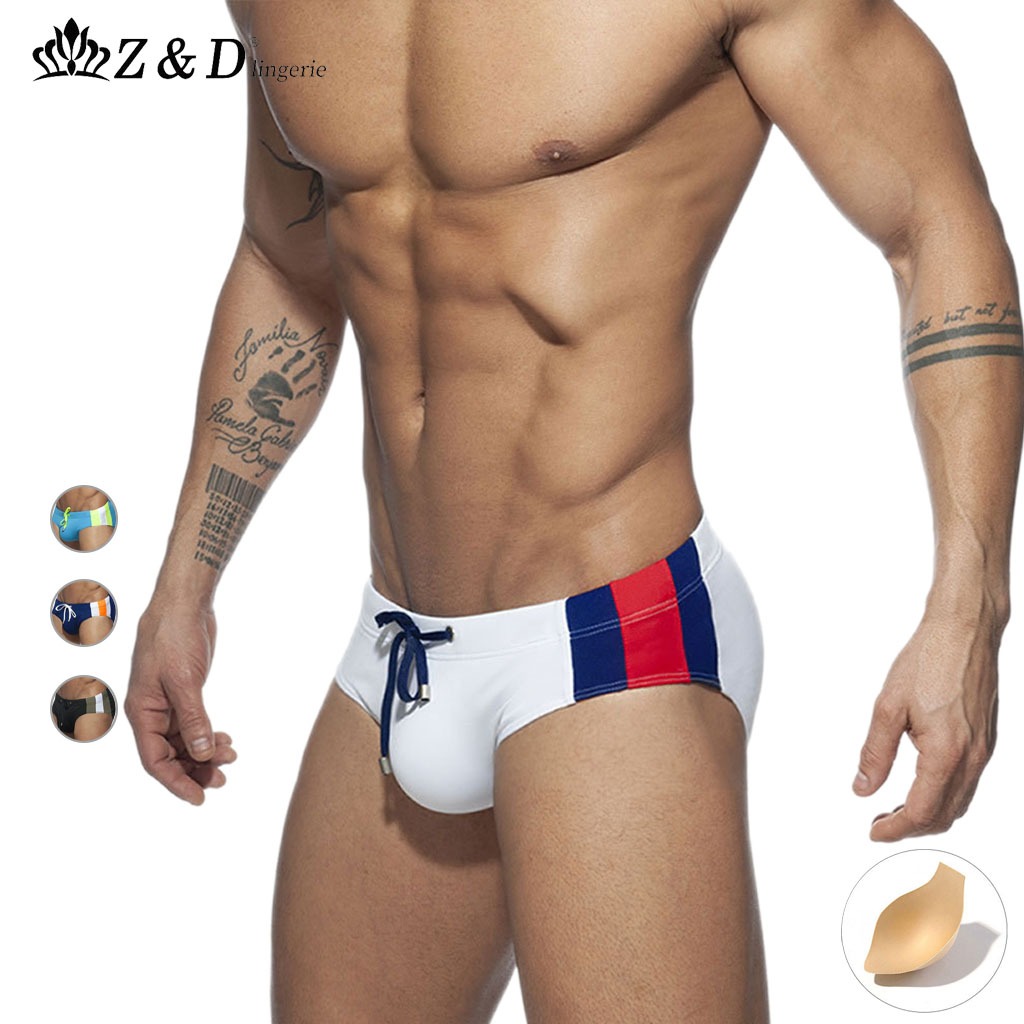 Z&D Lingeries Novas Sungas Masculinas Cuecas Cavadas  Tendência Moda Com Bojo 24155 em Oferta na Shopee